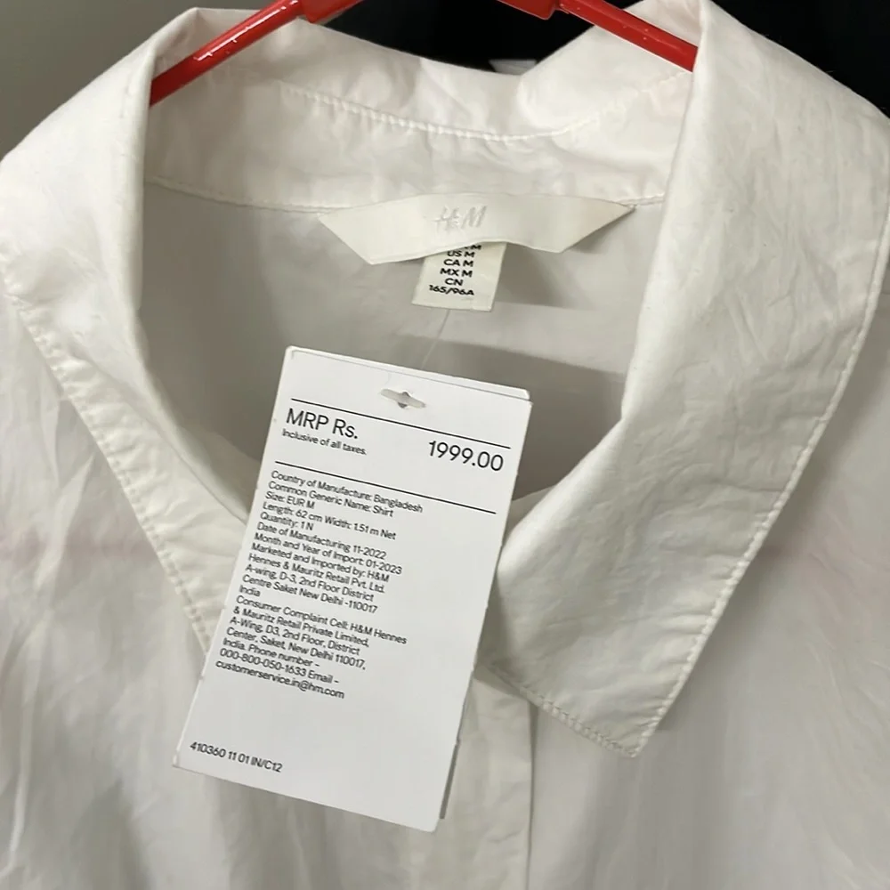 H&M oversized shirt | NWT - Picture 10 of 11